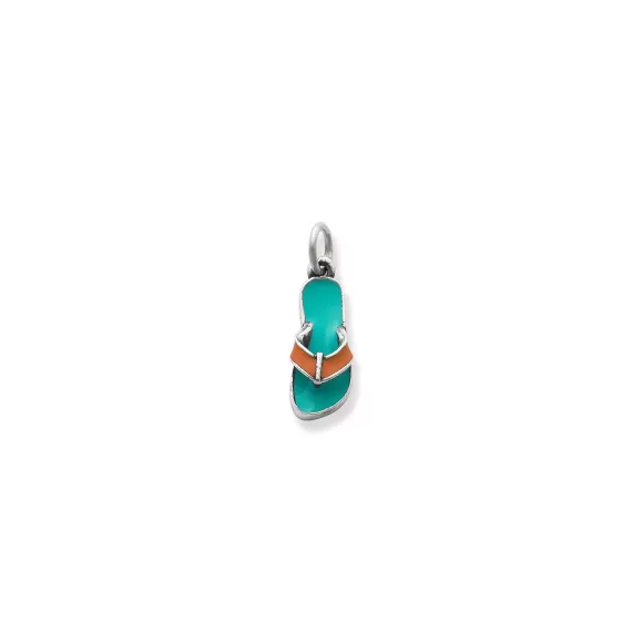 New James Avery Artisan Jewelry Enamel Flip-Flop Charm Teal
