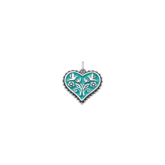 Hot James Avery Artisan Jewelry Enamel Hearts In Bloom Charm