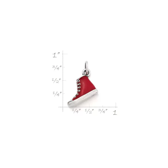 Best James Avery Artisan Jewelry Enamel High Top Charm Red