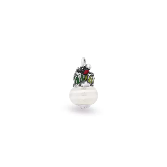 Fashion James Avery Artisan Jewelry Enamel North Pole Art Glass Charm Red