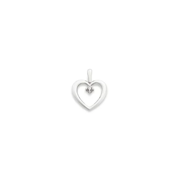 Clearance James Avery Artisan Jewelry Heart With Diamond Pendant