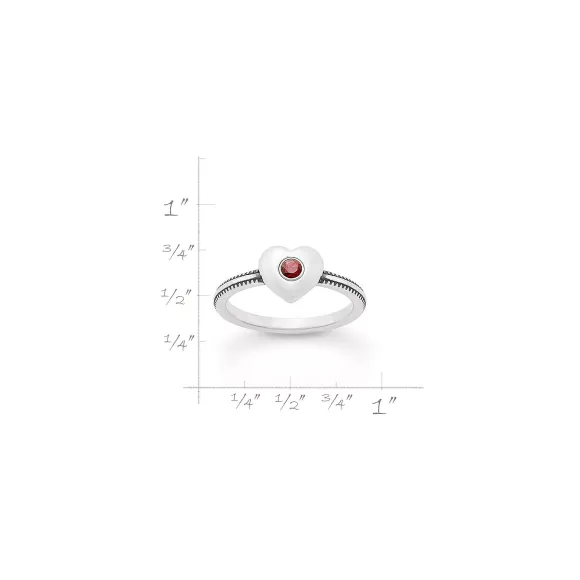 Best Sale James Avery Artisan Jewelry Keepsake Heart Birthstone Ring