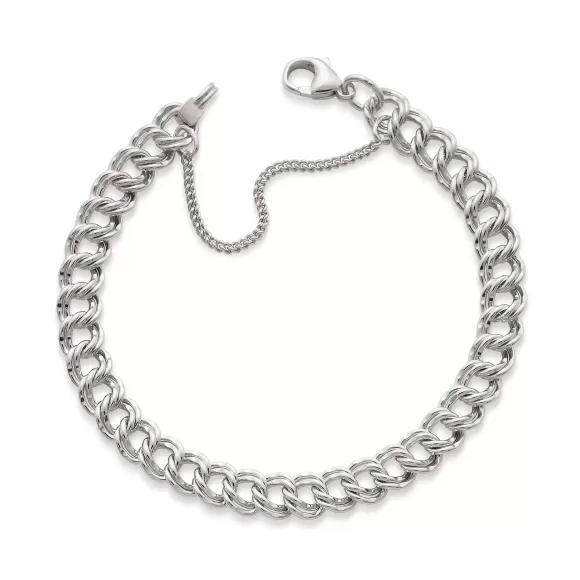 Cheap James Avery Artisan Jewelry Medium Double Curb Charm Bracelet