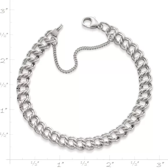 Cheap James Avery Artisan Jewelry Medium Double Curb Charm Bracelet