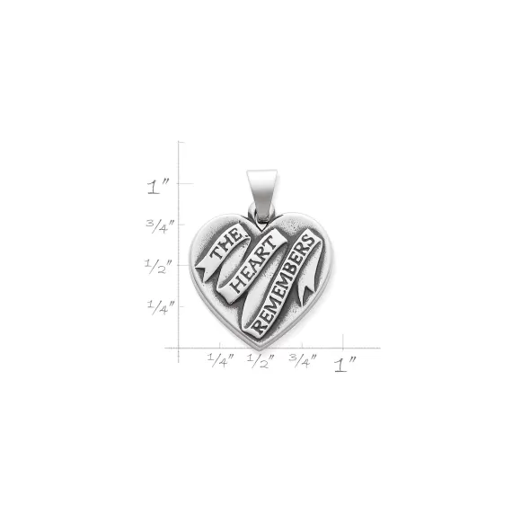 New James Avery Artisan Jewelry The Heart Remembers Pendant