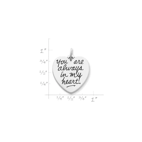New James Avery Artisan Jewelry You Are Always In My Heart Charm